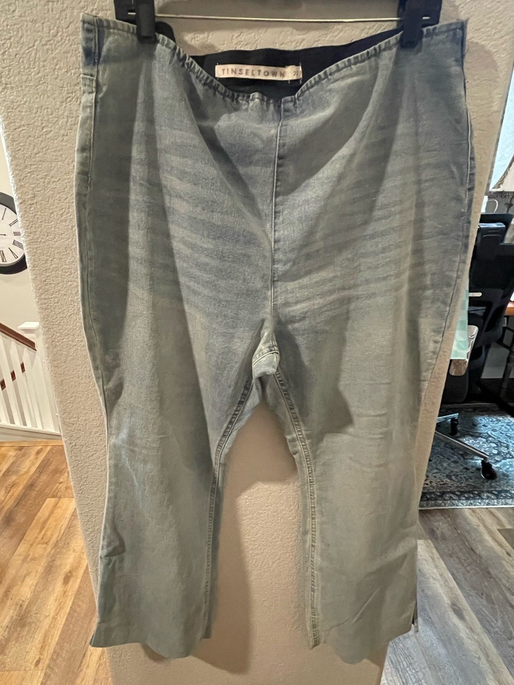 Tinseltown Light Blue Relaxed Simi Bellbottom Jeans 2X